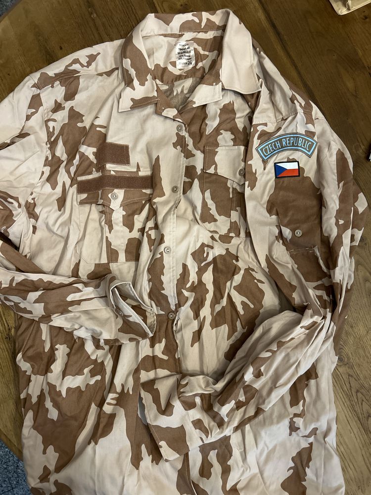 Camisa militar camo desert Czech Republic exército