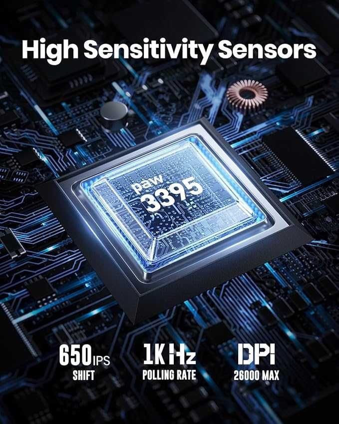 Myszka bezprzewodowa GravaStar Mercury M2 sensor optyczny, czarna