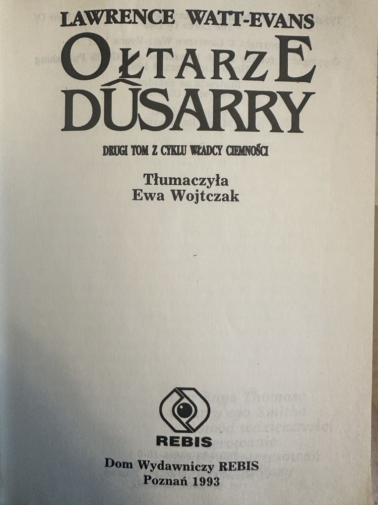 Ołtarze Dussary. Lawrence Watt - Evans