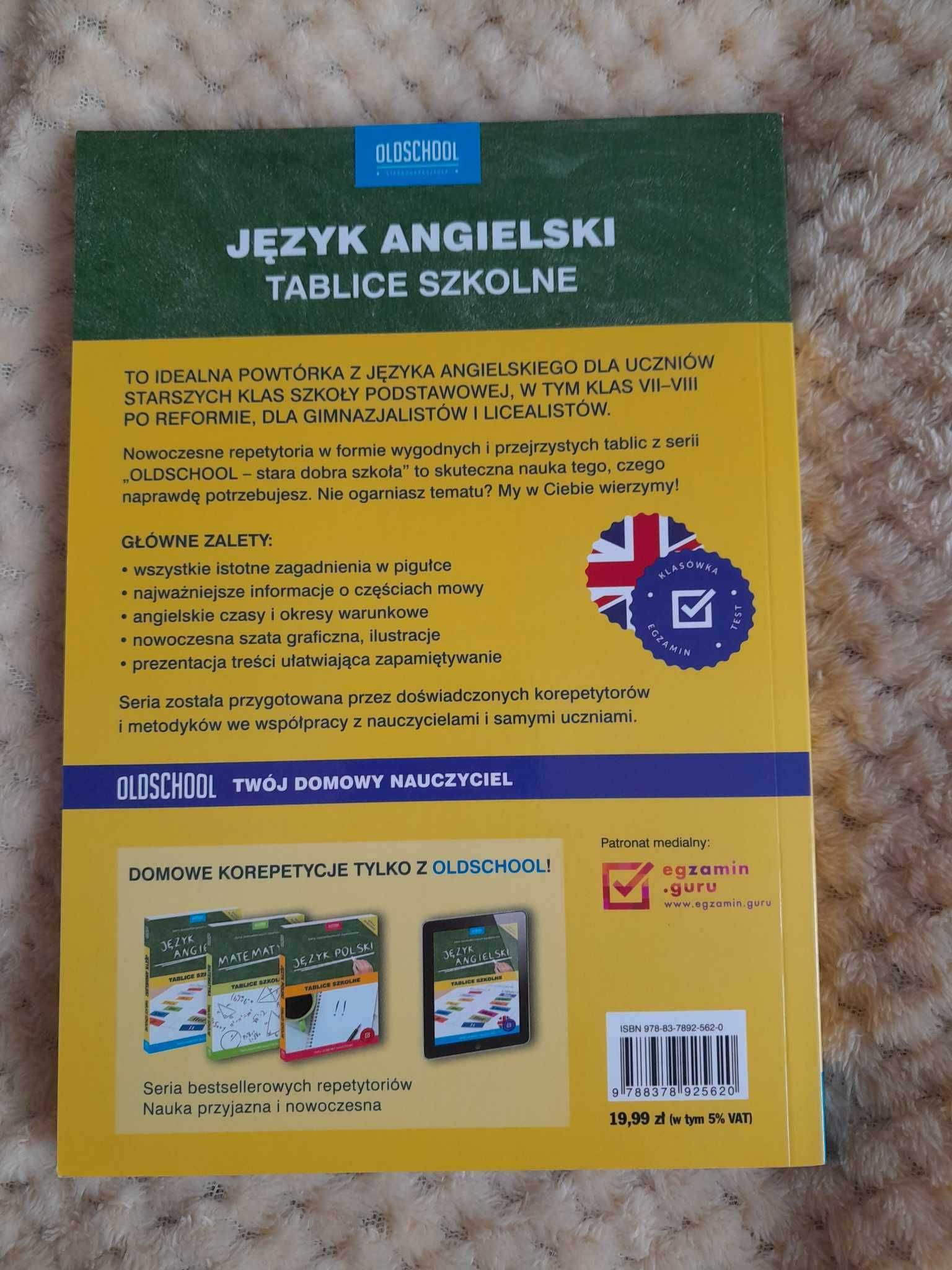 Język Angielski. Tablice Szkolne