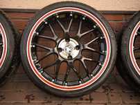 →Felgi+opony Platin RP6 Muskieter 18x7,5 4x108 ET18 Japan racing rh wh