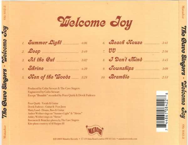 CAVE SINGERS  cd Welcome Joy        indie folk super