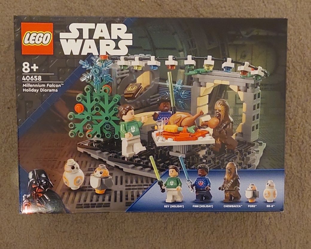 Lego 40658 star wars świąteczna diorama z Sokolem Millenium
