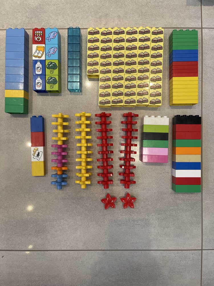 Klocki lego duplo 2x2 2x4 figurki i inne elementy