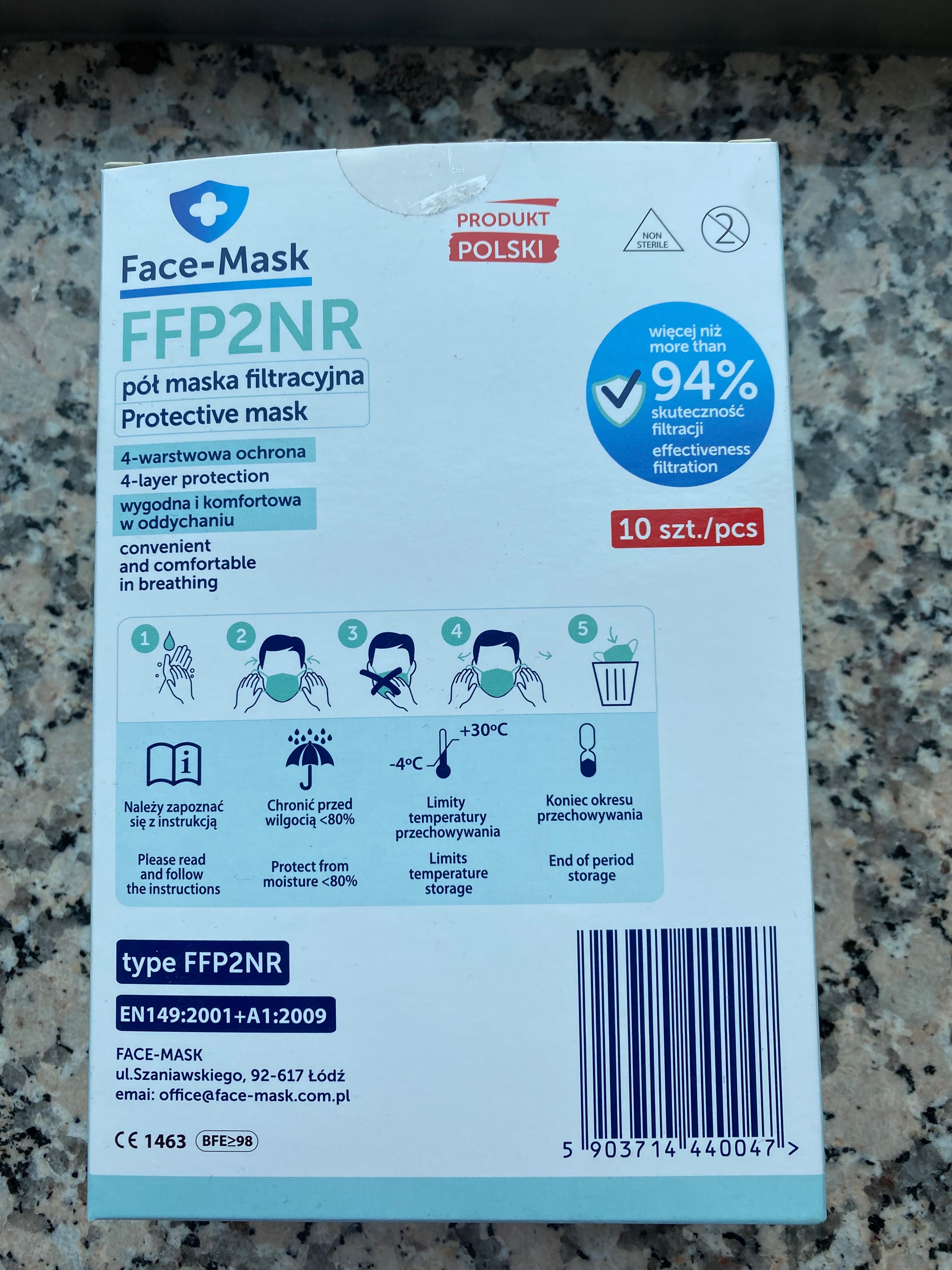 Maski FFP2 10 szt