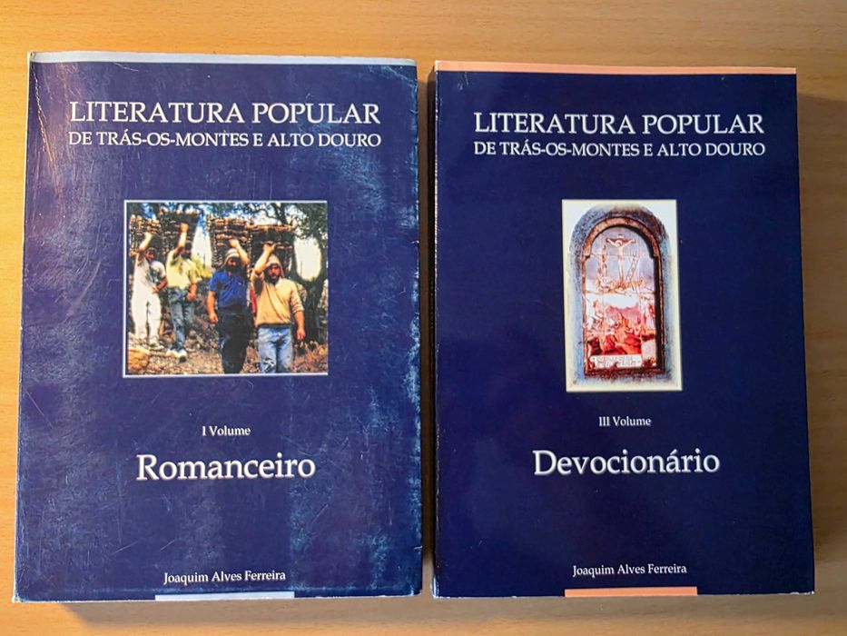2 Livros da coleção Literatura Popular de Trás-os-Montes e Alto Douro
