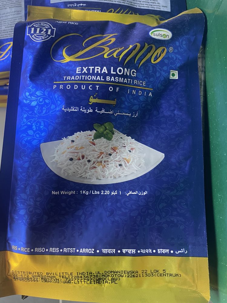 Ryż basmati super długi Extra Long Rice Banno 1kg