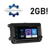 SKLEP! Radio 7 cali ANDROID 2GB VW SKODA SEAT USB YouTube Passat B6 B7