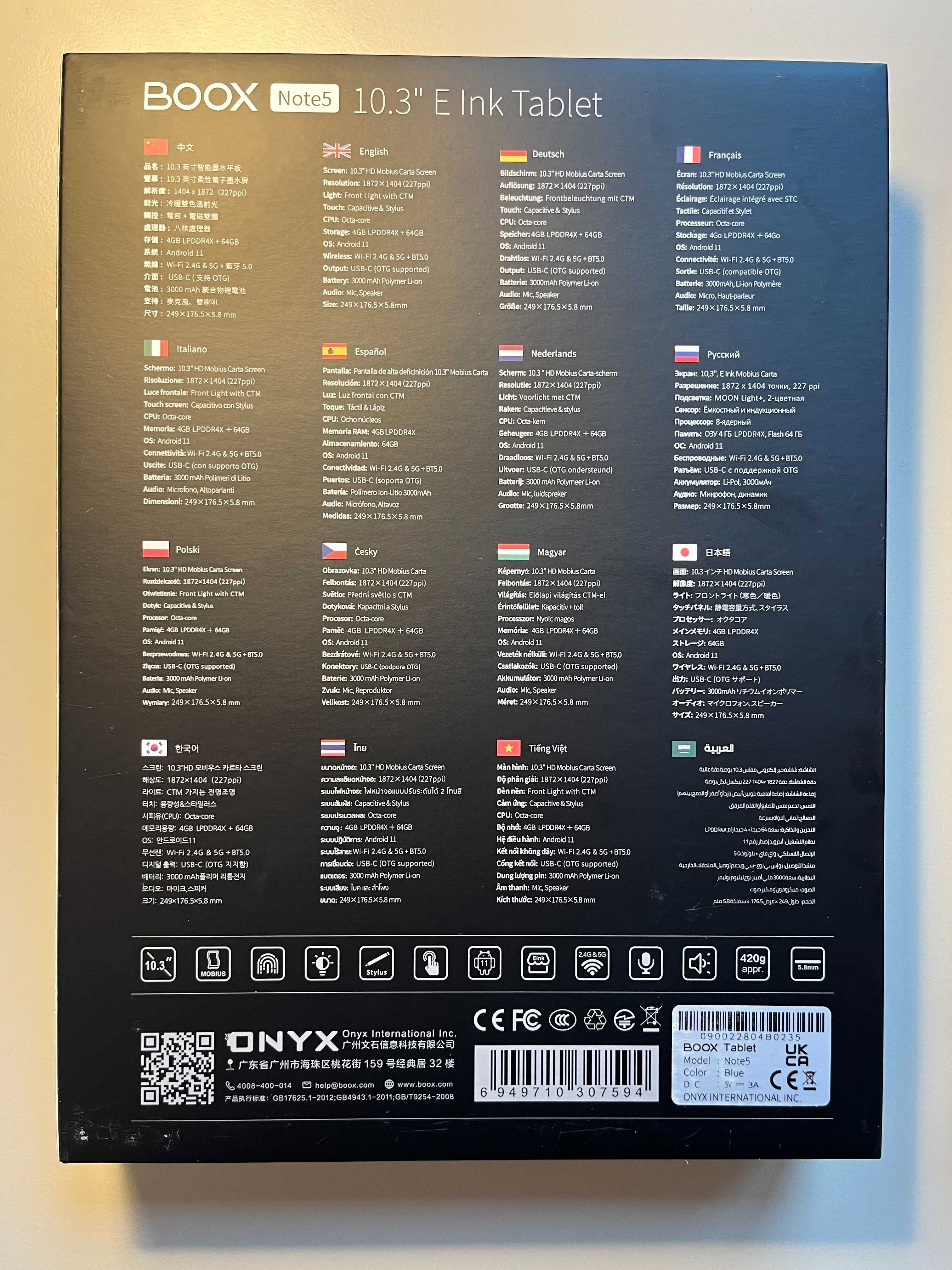 Okazja! Nowy Onyx Boox Note5: 10.3-calowy tablet E Ink