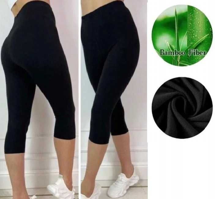 Legginsy damskie  oddychające kryjące rozmiar 3XL/4XL bambusowe