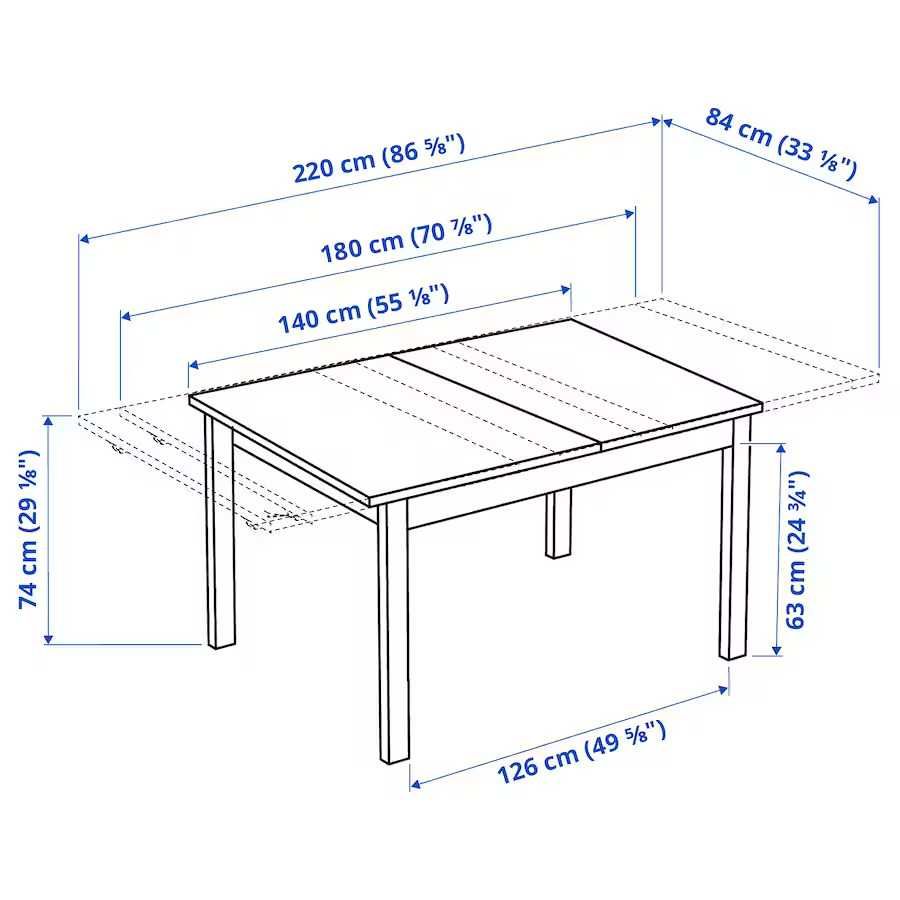 IKEA - BJURSTA Mesa Extensivel 140/180/220x84 cm + 4 Cadeiras