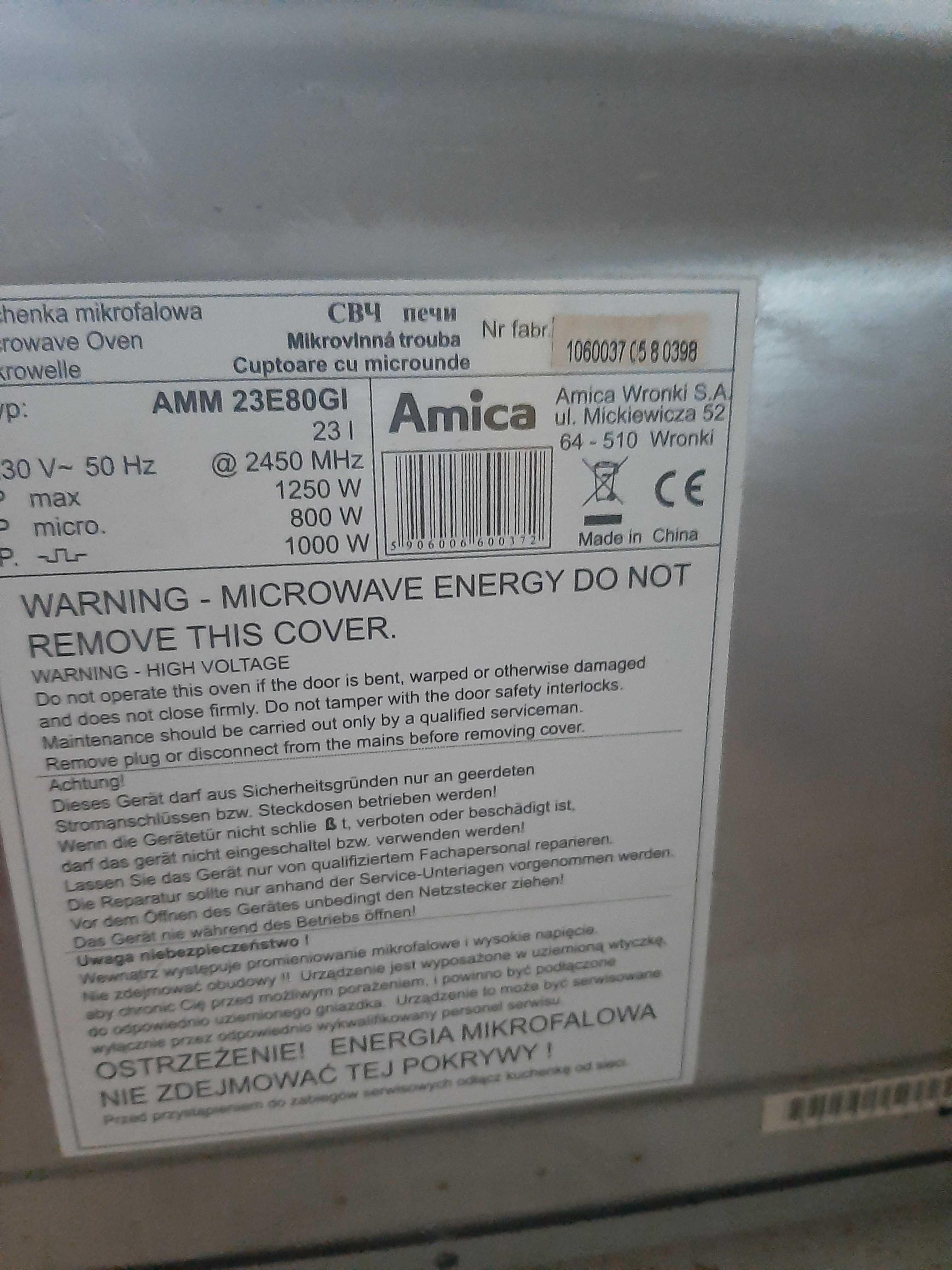 Kuchenka Mikrofalowa AMICA