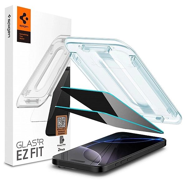 Szkło hartowane Spigen Glas.tR EZ Fit Privacy na iPhone 16 Pro Max / 1