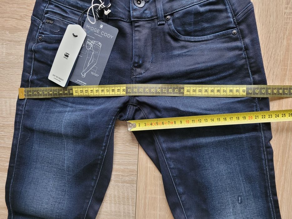 W27 L28 XS S G-Star Raw midge cody mid skinny spodnie damskie jeansy