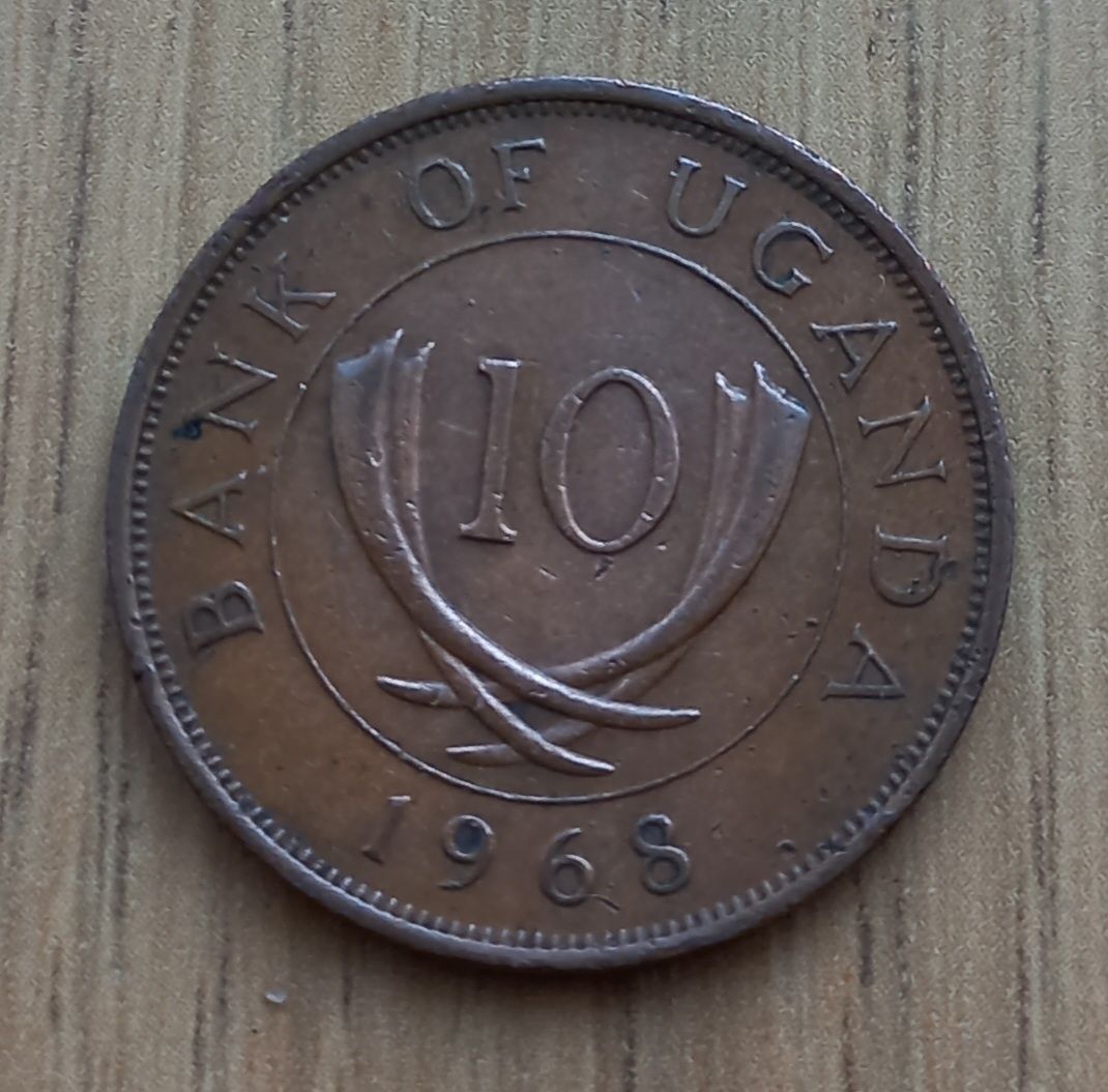 10 centów 1968 r. Uganda