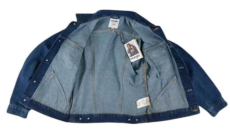 Męska kurtka jeansowa Wrangler 124MJ Western Jacket Regular nowa - S