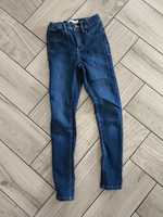 Spodnie jeansowe, rurki dla dziewczynki, rozmiar 128