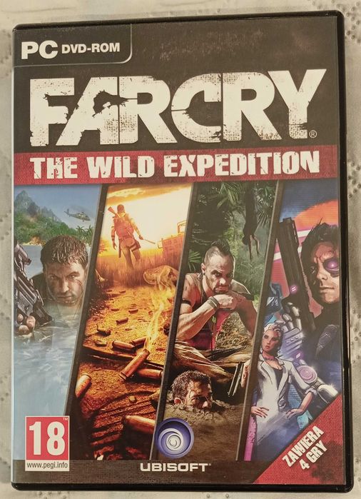 FARCRY The Wild Expedition kolekcja 4 GRY 1, 2, 3, 3+ PC DVD x 5