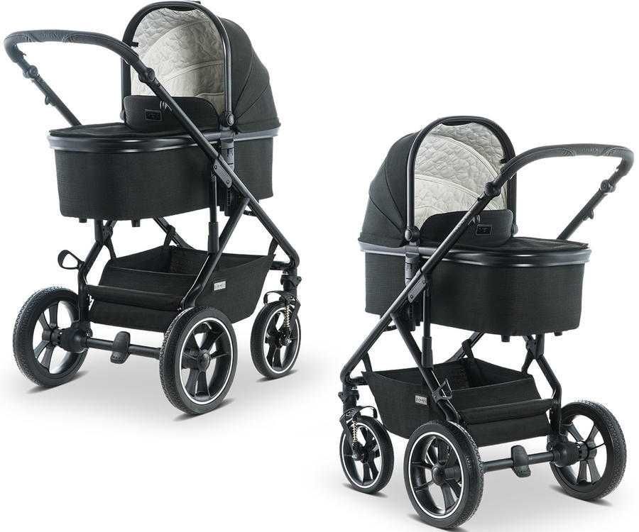 Wózek głęboko-spacerowy 2w1 MOON BUGGY Nuova Black 002