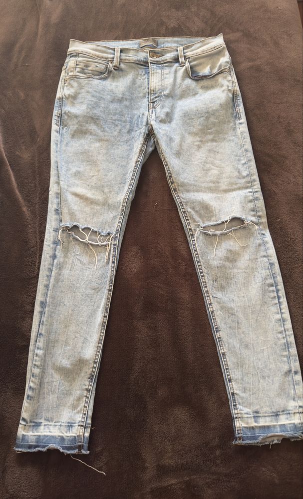 Calças de ganga Zara TRF – Tamanho 42 – Skinny Fit Cropped