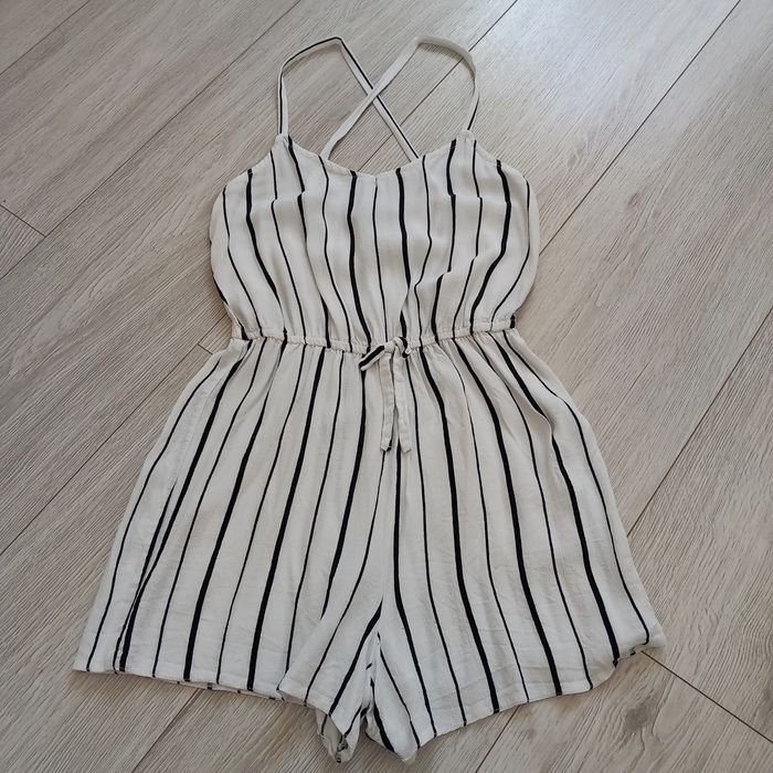 Wiskozowy kombinezon na lato wakacje na ramiączkach New Look 10lat