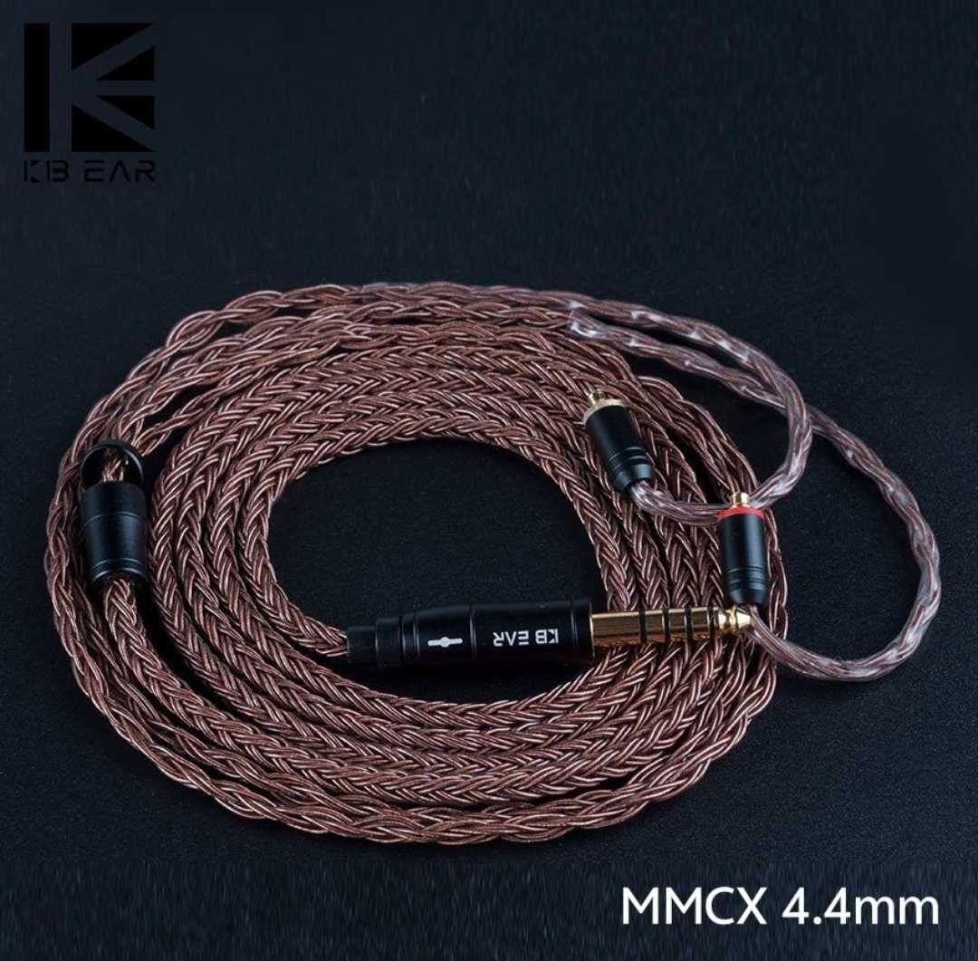 KBear 16 Rdzeni Czysta Miedź 4.4mm/3.5mm MMCX,QDC,0.78