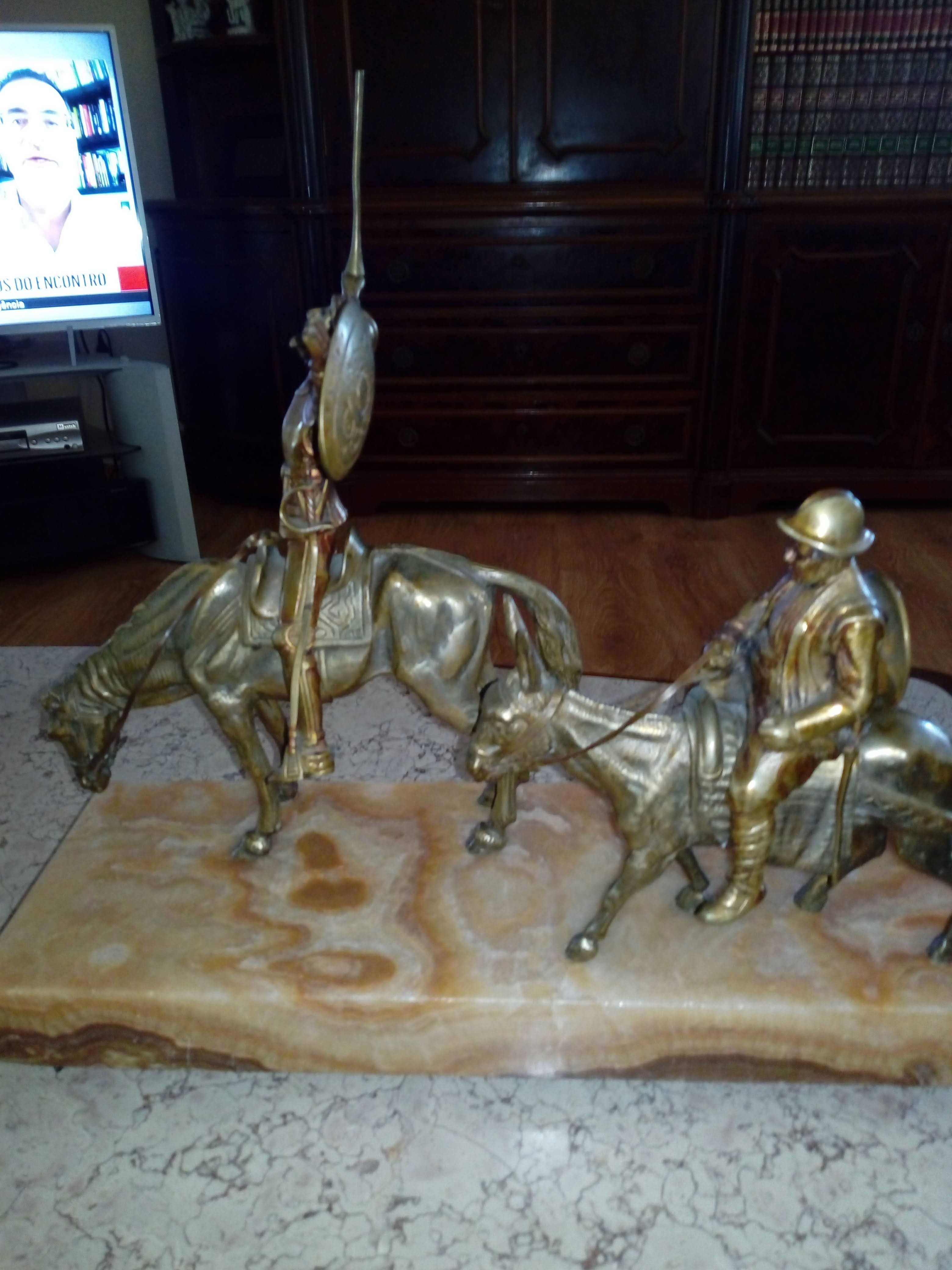 Estatueta bronze Don quixote