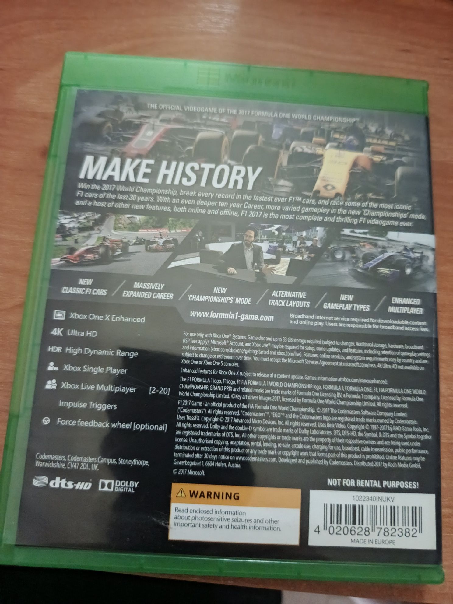 F1 2017 Xbox One
