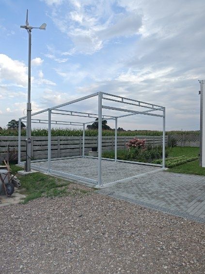 Konstrukcja stalowa garażu 5mb x 6mb