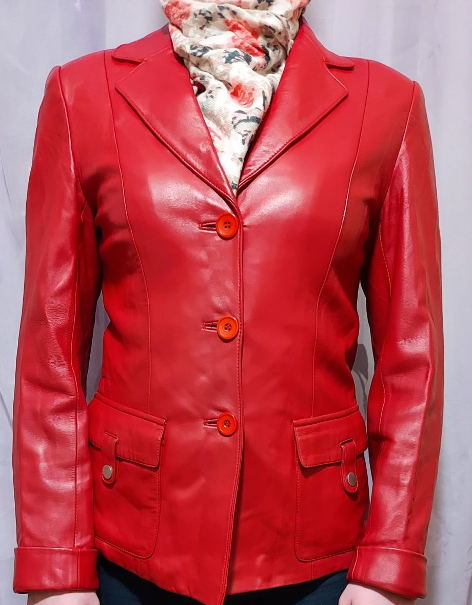 Женская одежда, кожаная куртка, женский кожаный пиджак