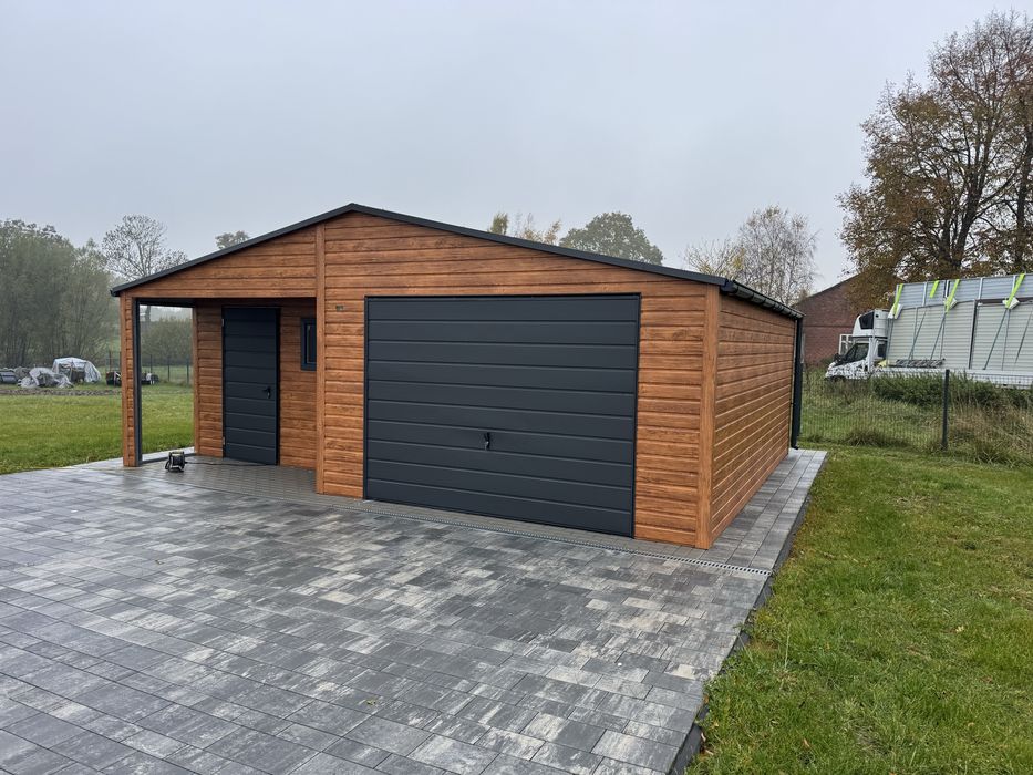 Garaz blaszany, ocynkowany profil zamkniety