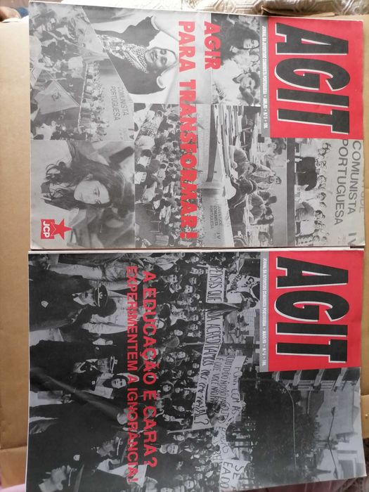 Lote 11 Jornal AGIT Juventude Comunista Portuguesa anos 80's (vários)