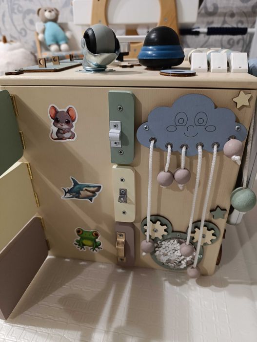 Бізікуб дитячий зі зберіганням