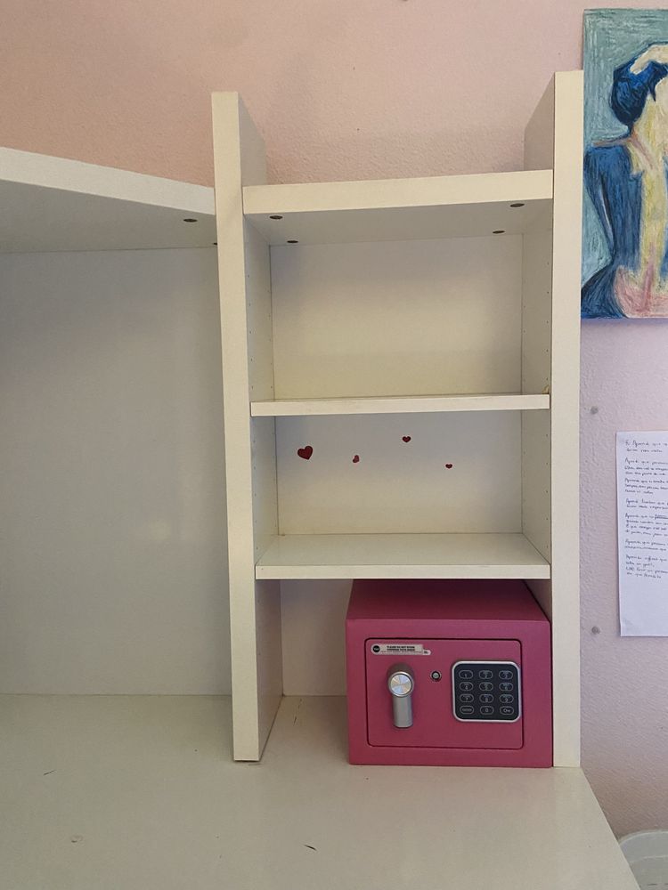 Secretaria branca de canto (ikea)