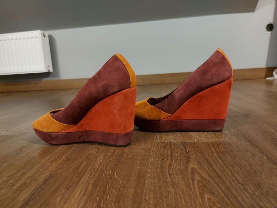 Buty koturny HM zamsz 37