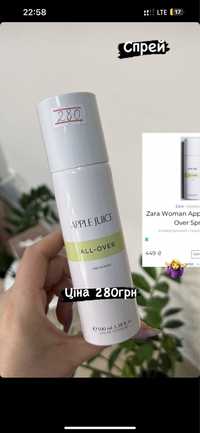 Спрей. applejuice all-over spray 100 ml Zara