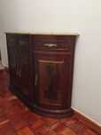 Mesa Sapateira em mogno com pedra Mármore