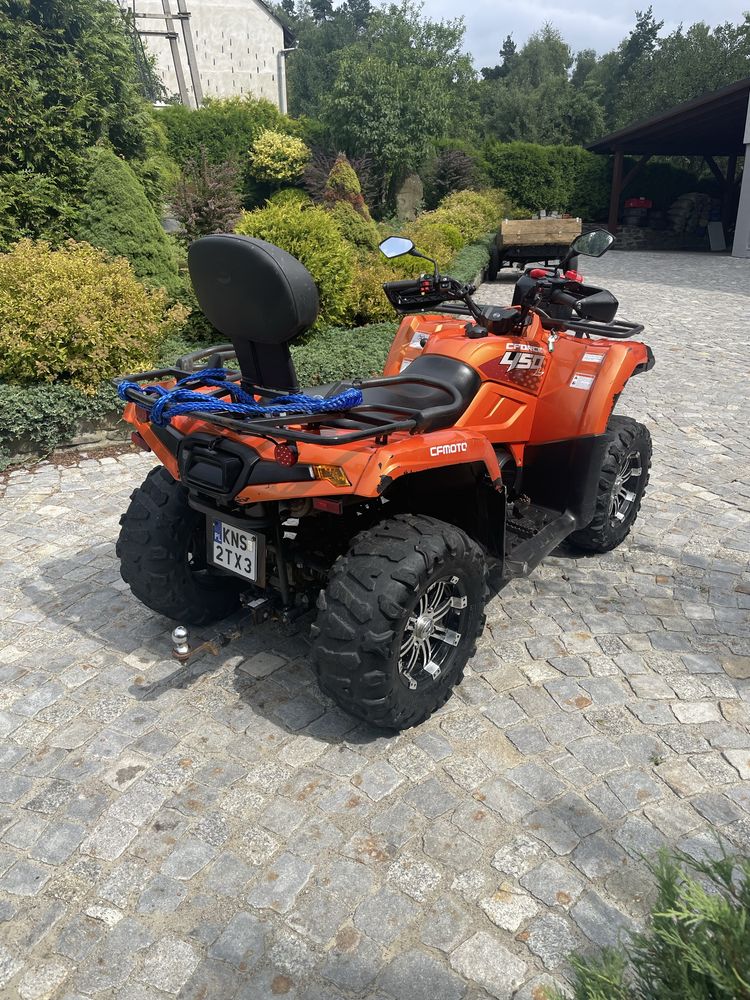 Quad CF MOTO 450 Zarejestrowny 2019 rok z Pługiem