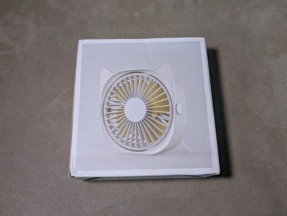 Портативный USB вентилятор Blue | 360° | Регулируемая скорость |