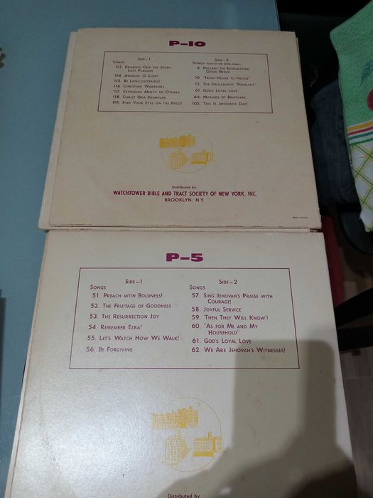 Coleccao de 10 discos vinil de JEOVAH