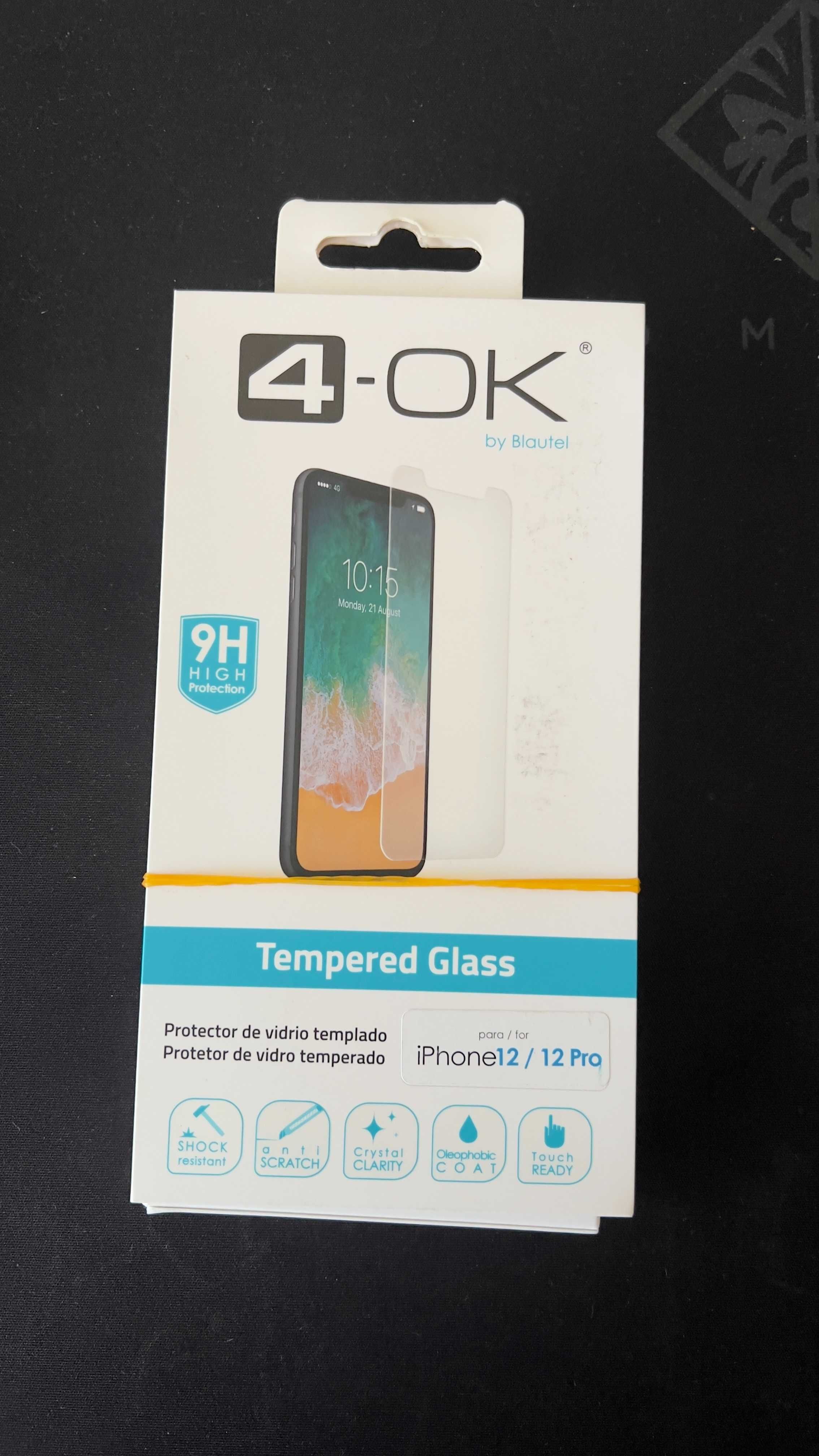 IPHONE 12 / 12 PRO Clear Case Mag Safe NOVO + Vidro temperado NOVO