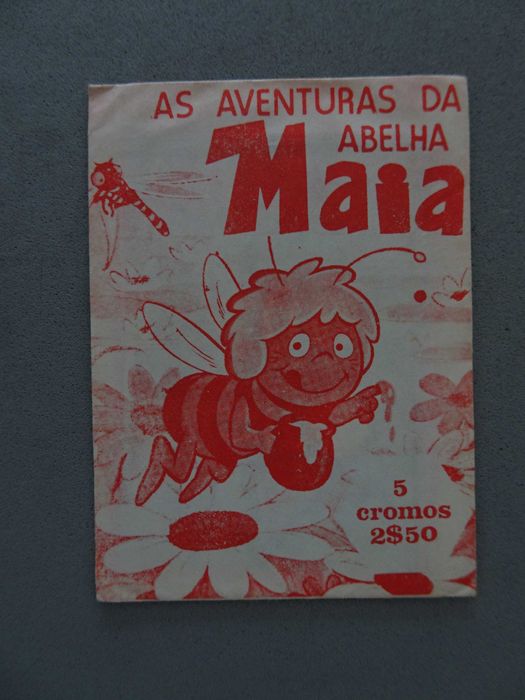 Carteira de cromos fechada As Aventuras da Abelha Maia (vermelha)