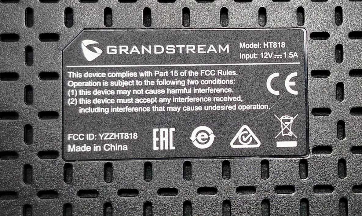 VoIP-шлюз Grandstream HT818