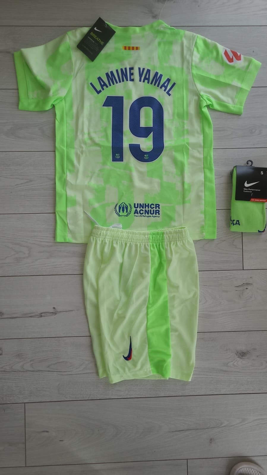 Nike Strój FC Barcelona Lamine Yamal 24/25 Komplet Koszulka Spodenki