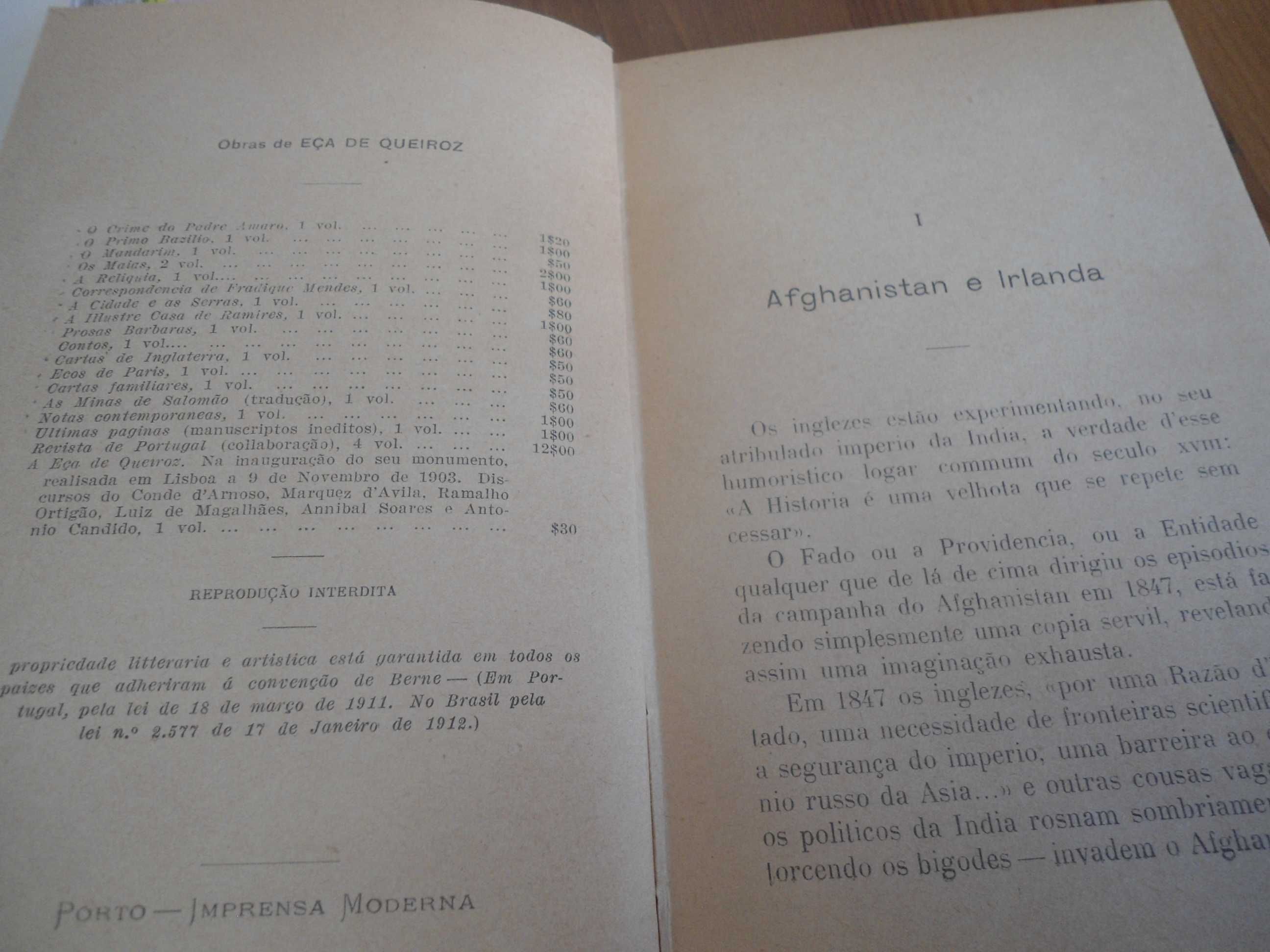 Cartas de Inglaterra de Eça de Queiroz (1916)