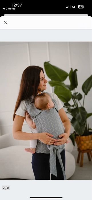 Nosidło hybrydowe Kavka Handy szare