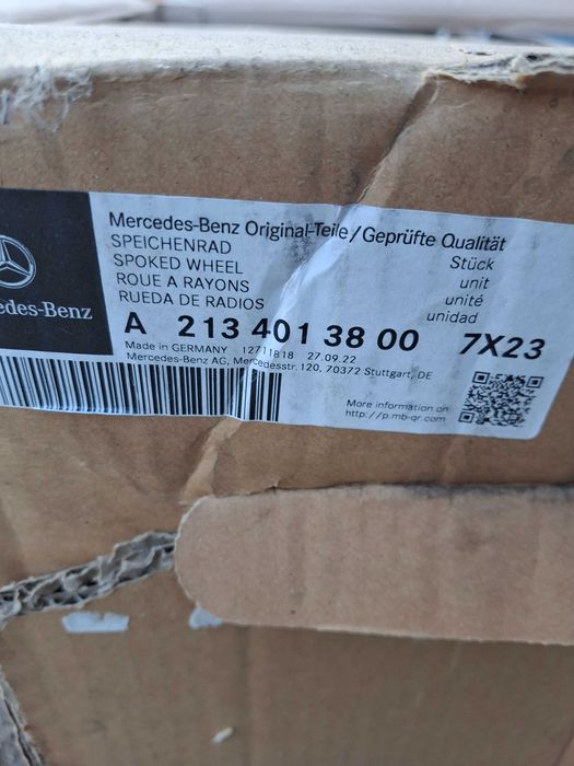 Nowa felga oem Mercedes E-Klasa w213 43 AMG 8jx18 et20