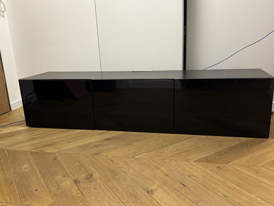 szafka pod TV Ikea Besta czarna