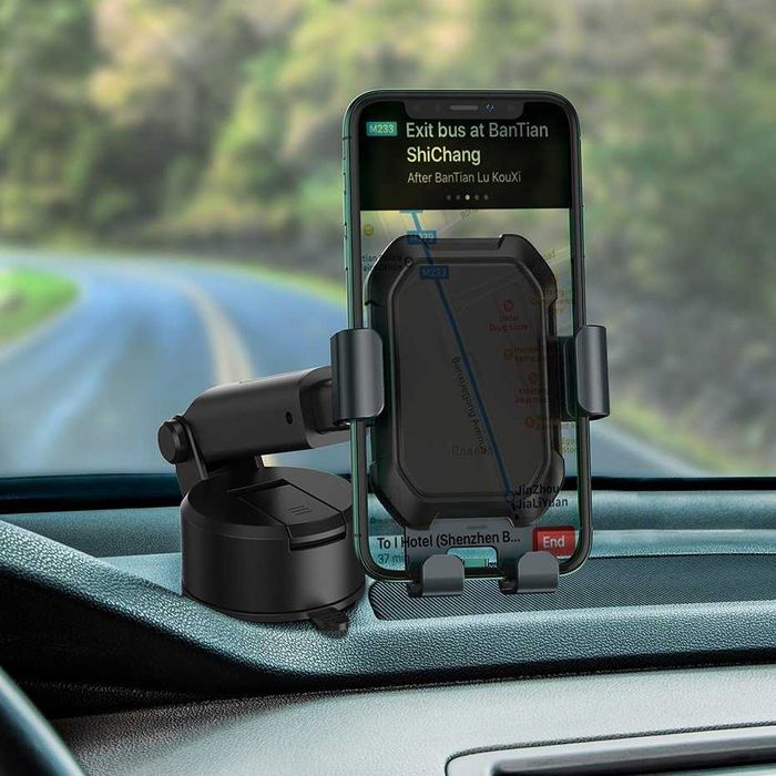 Baseus - Teleskopowy Uchwyt Samochodowy na szybę lub kokpit na Telefon