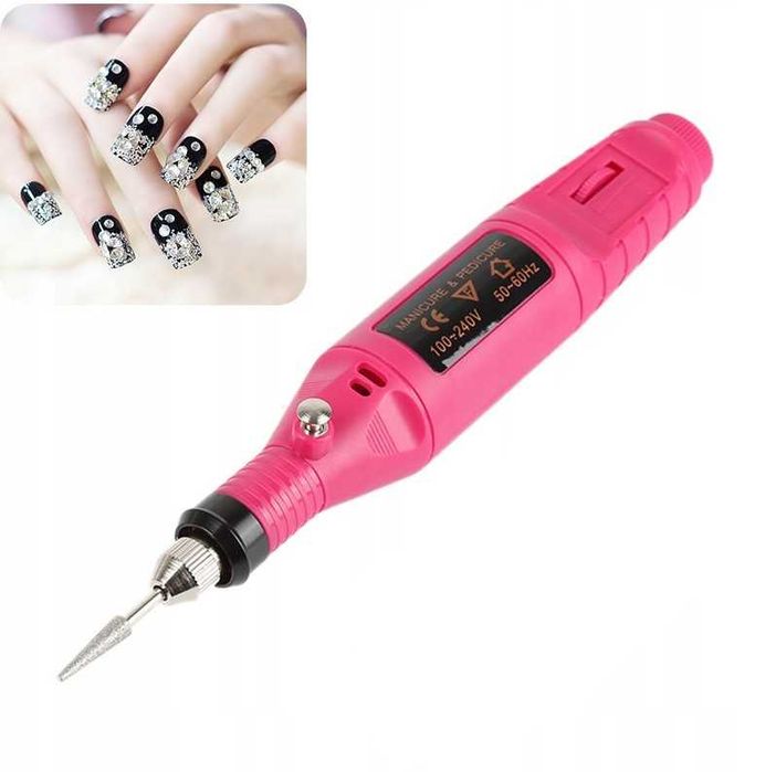 Frezarka do paznokci do manicure pedicure plus frezy fajna